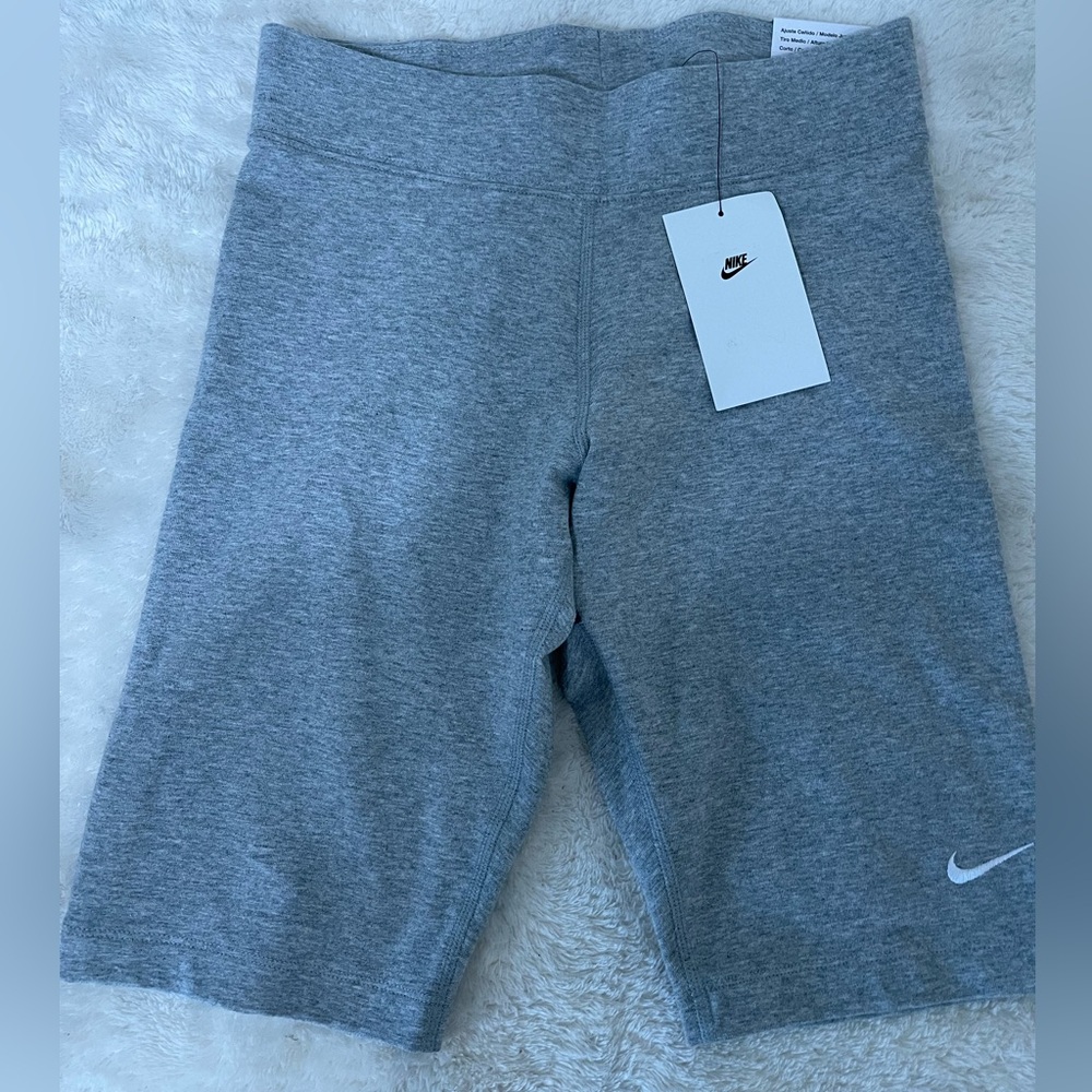 Grey Nike Biker Shorts
